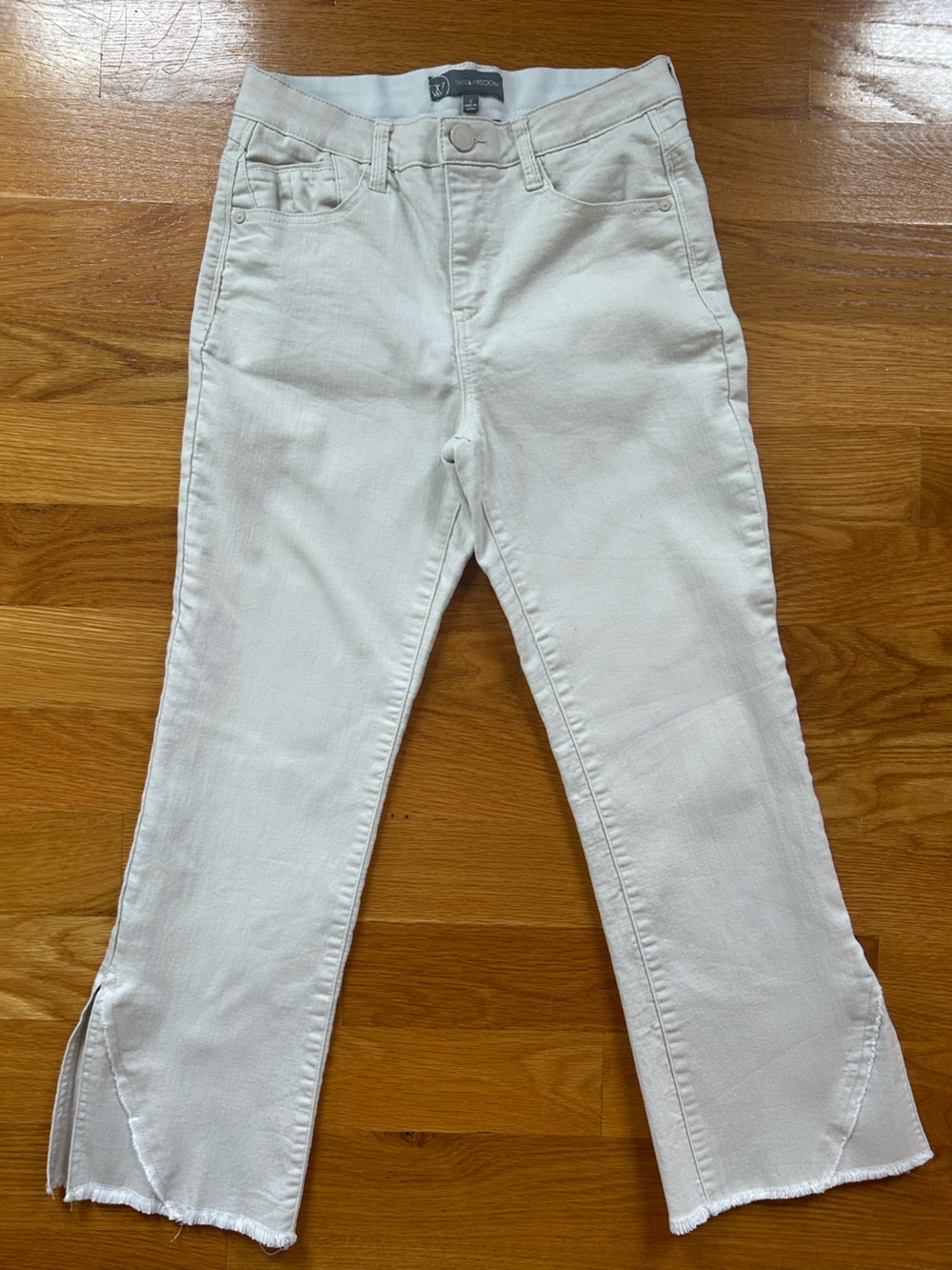 Wit & Wisdom Ab’ Solution Frayed Ankle Bootcut Jeans Size 28